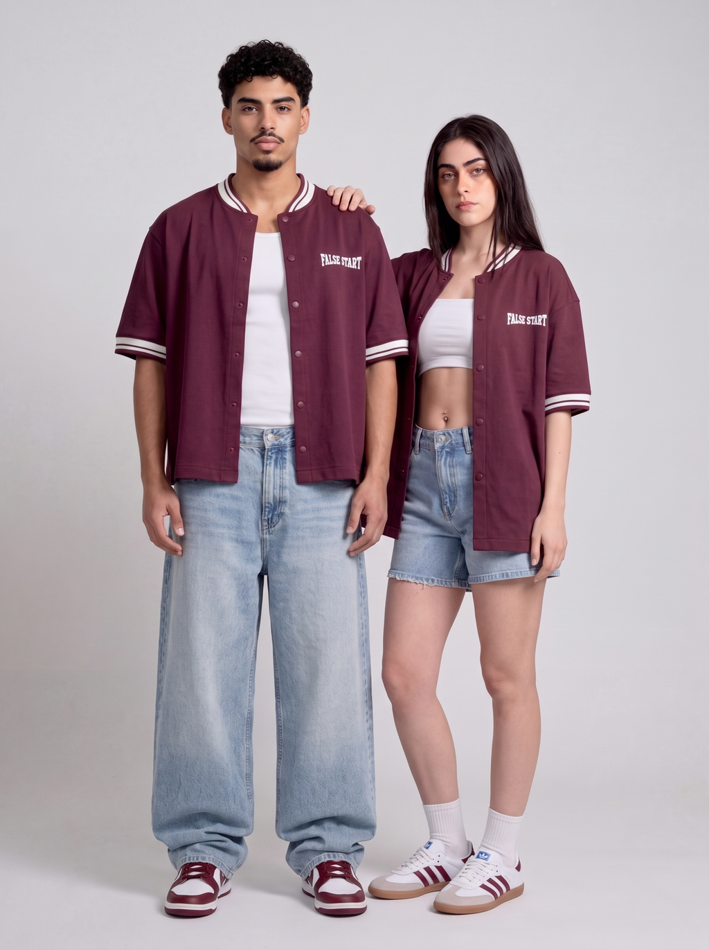 Burgundy Baseball Shirt