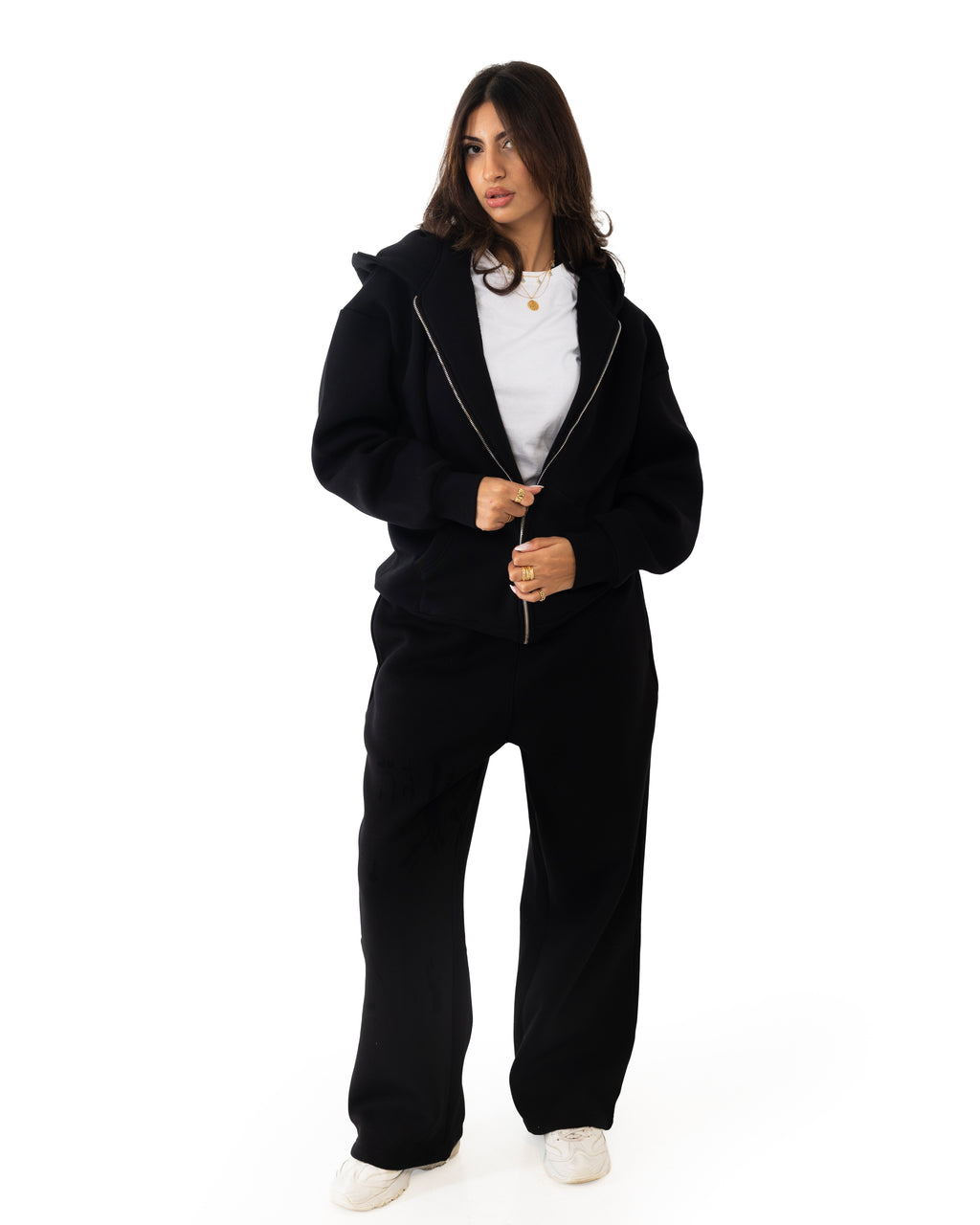 Essential Black Zip-up