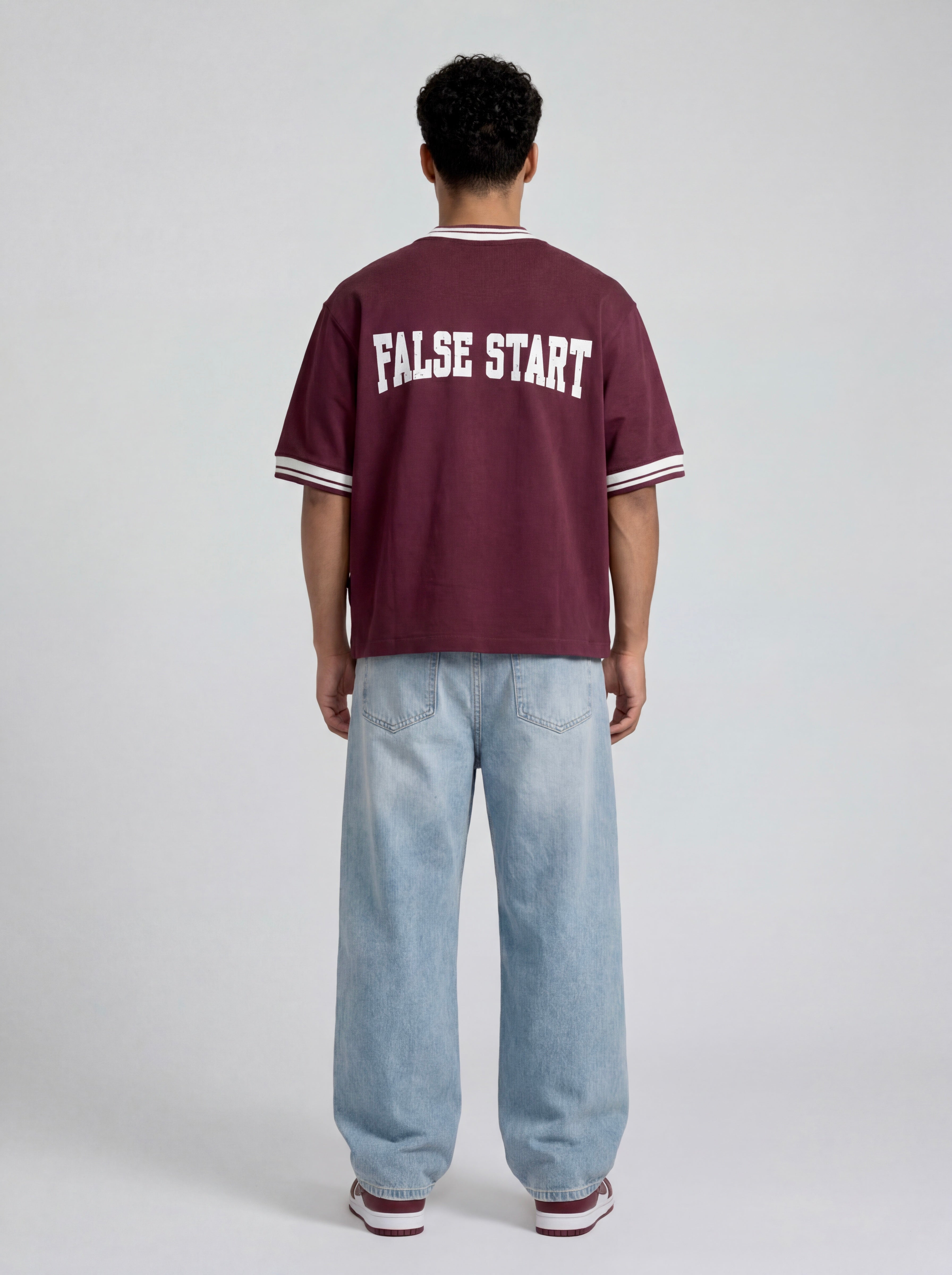 Burgundy Baseball Shirt