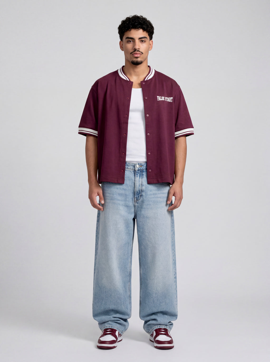 Burgundy Baseball Shirt