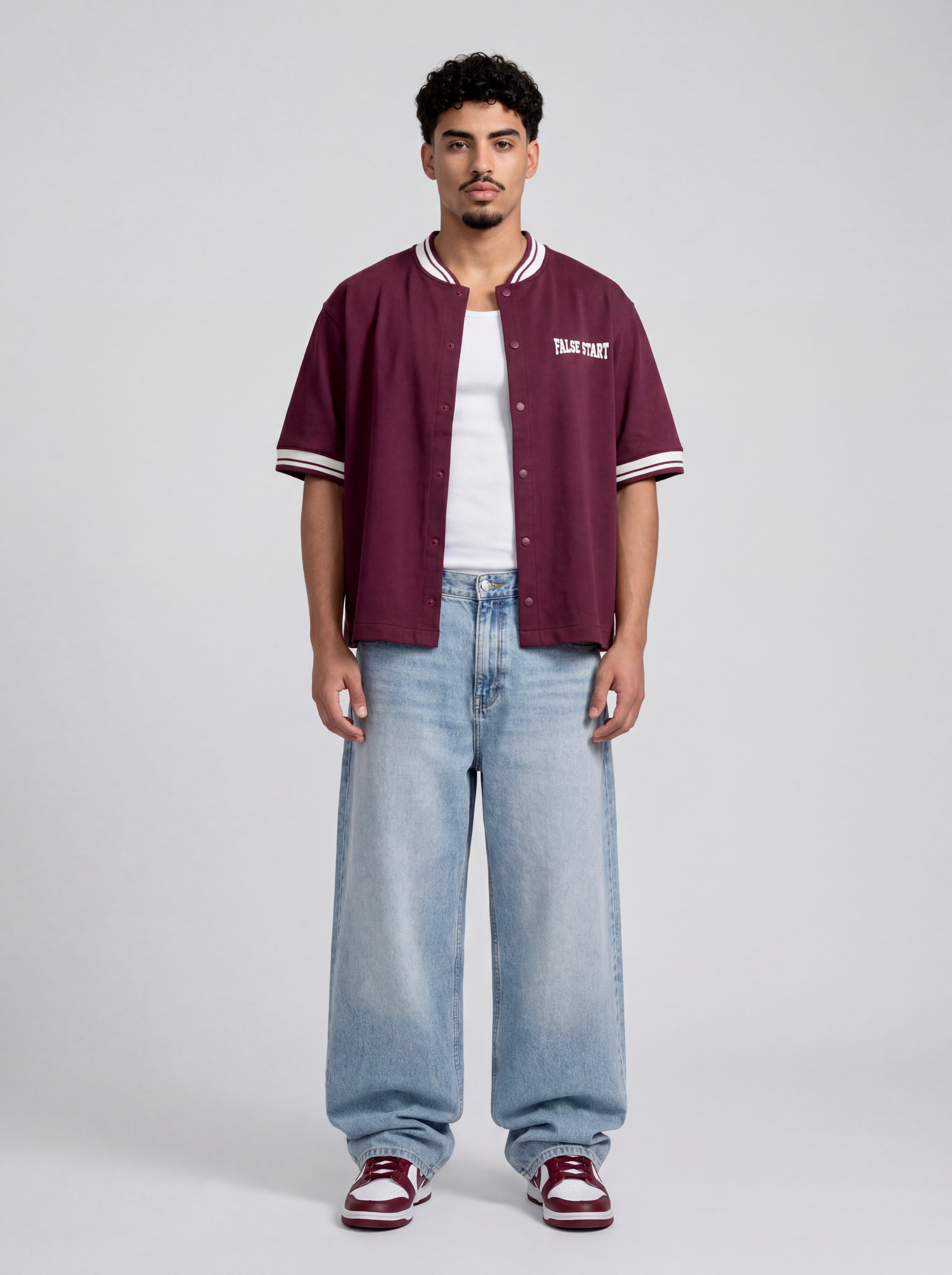 Burgundy Baseball Shirt