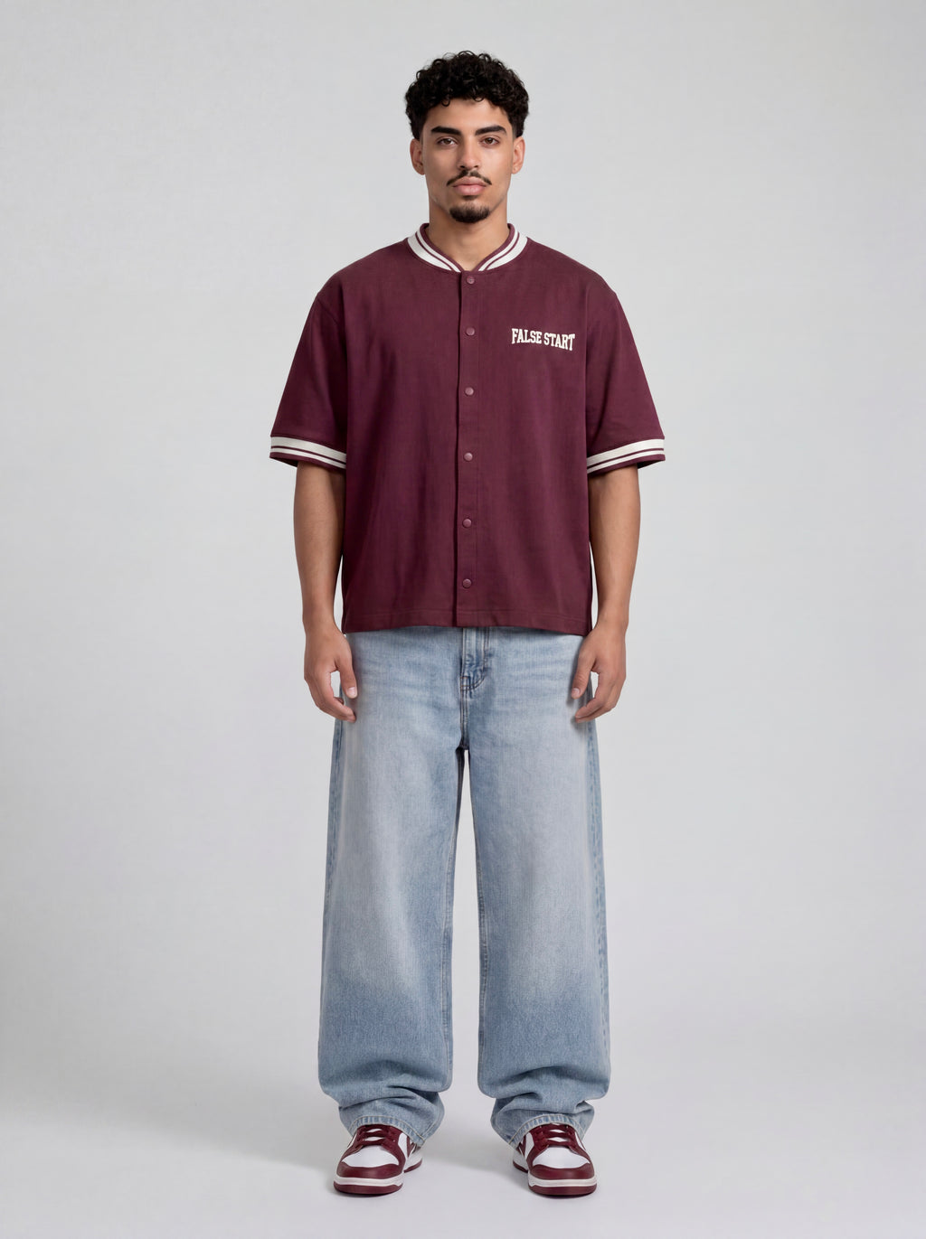 Burgundy Baseball Shirt