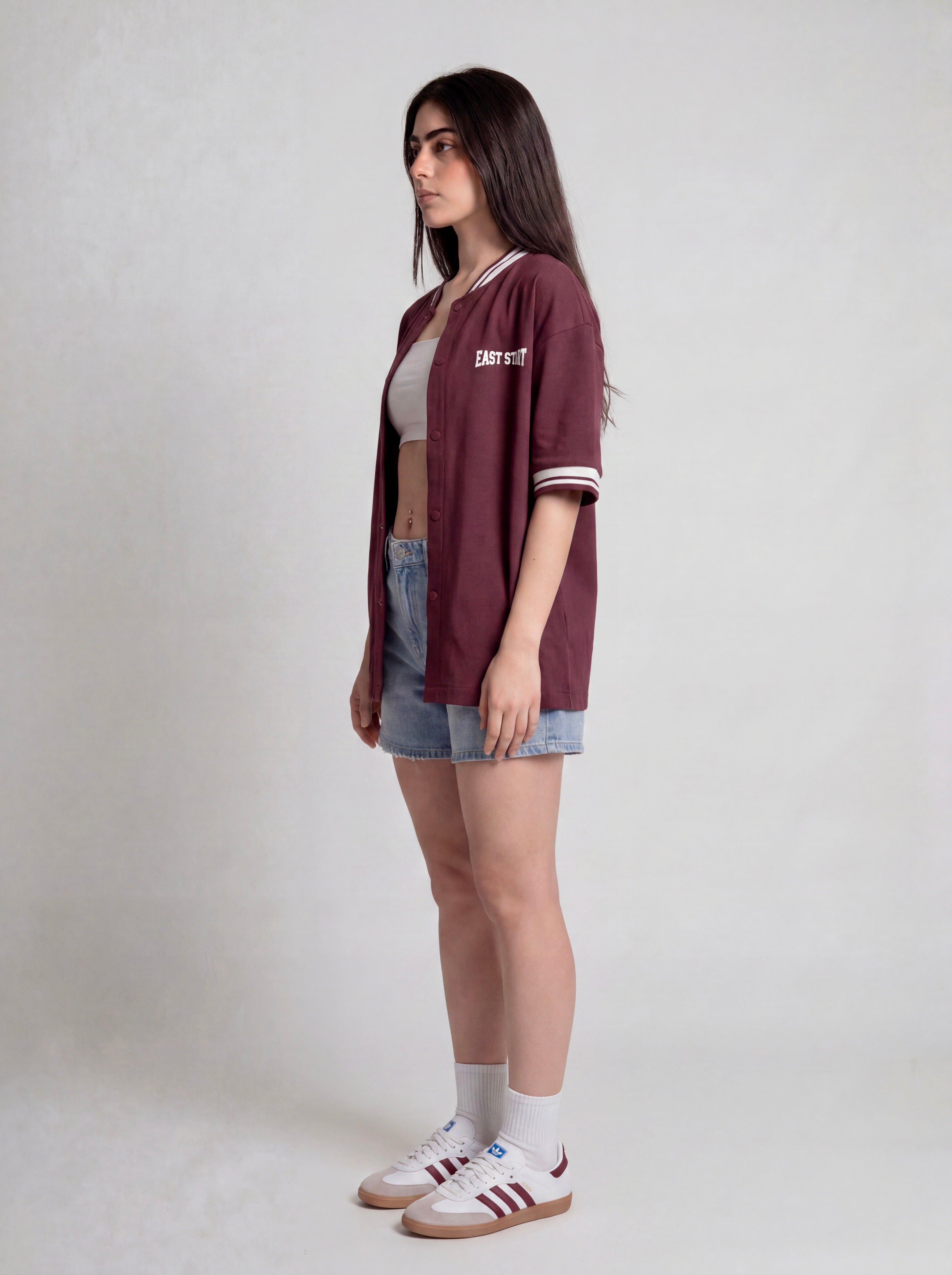 Burgundy Baseball Shirt